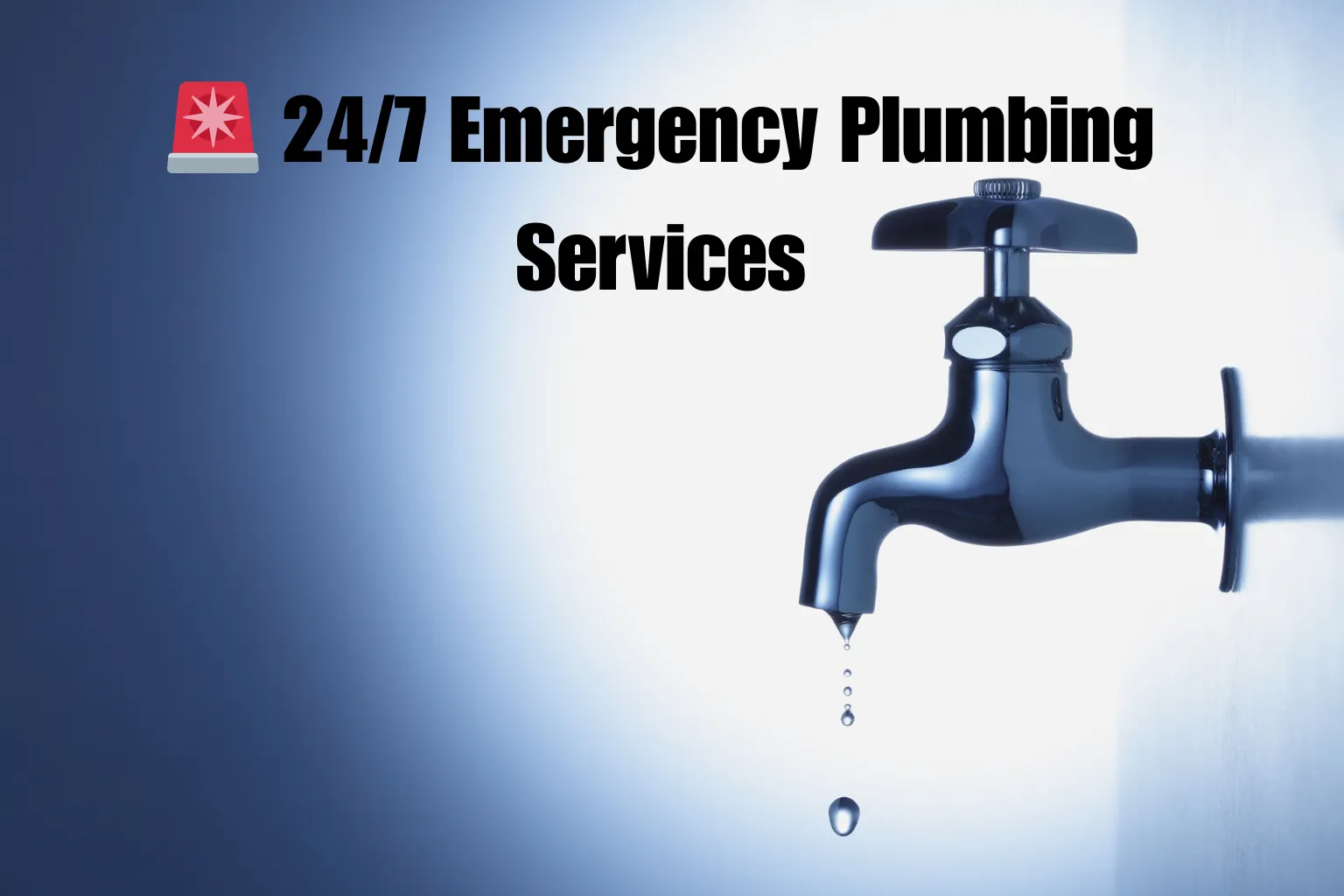 Dripping tap graphic for the emergency plumbing service