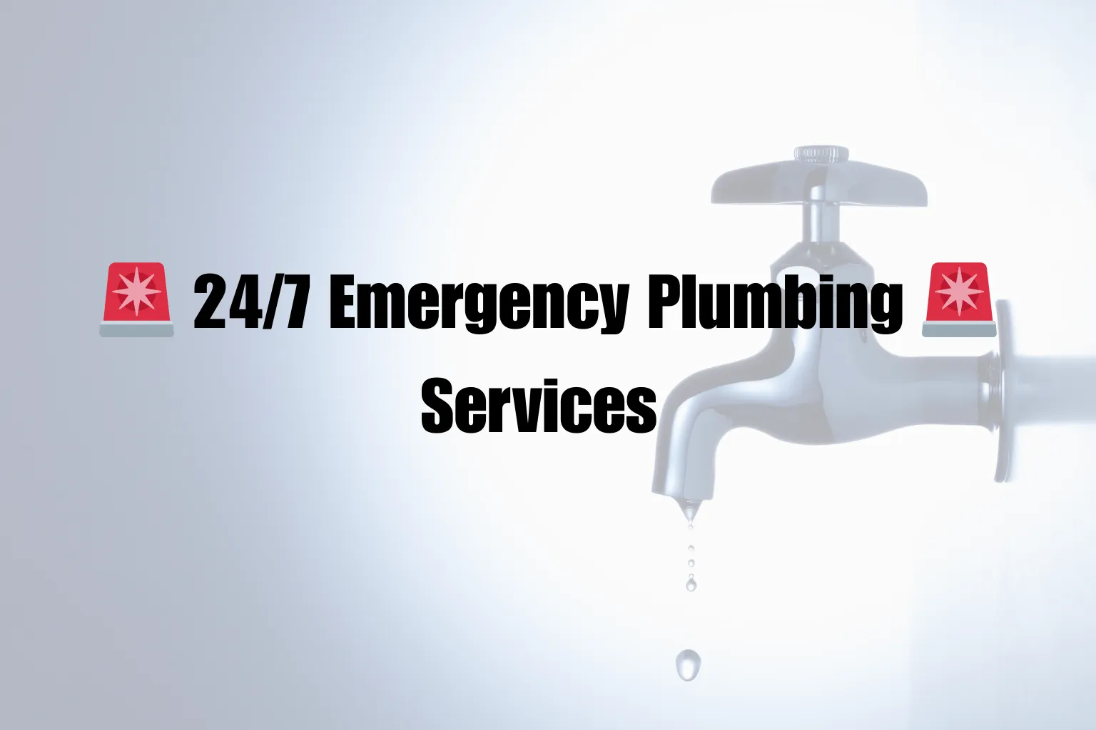 Dripping tap graphic for the emergency plumbing service